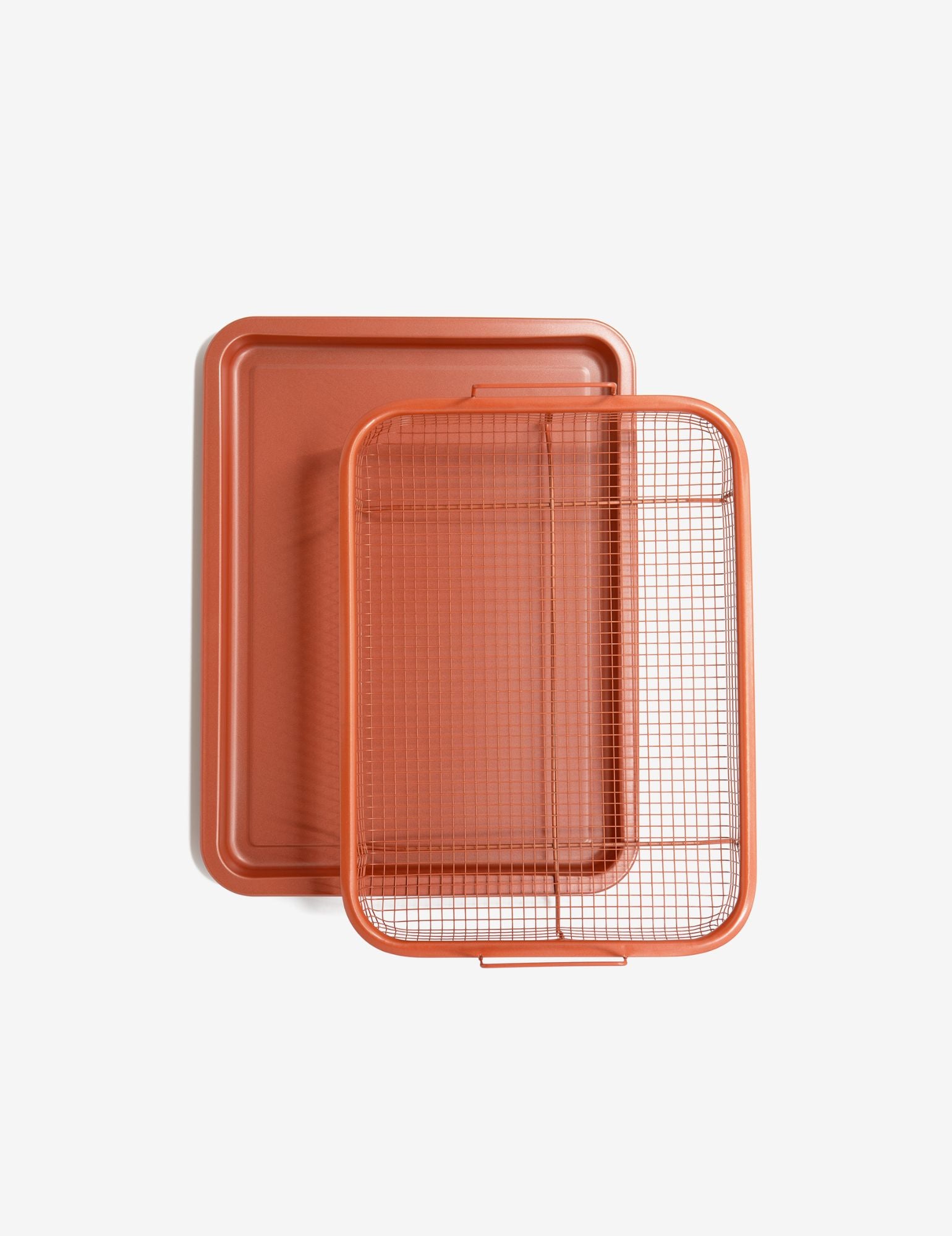 Chef Pomodoro Copper Crisper Tray, Air Fryer Tray for Oven, Deluxe Air Fry  in Your Oven, Oven Air Fryer Basket and Tray 2-Piece Set, Air Fryer Baking