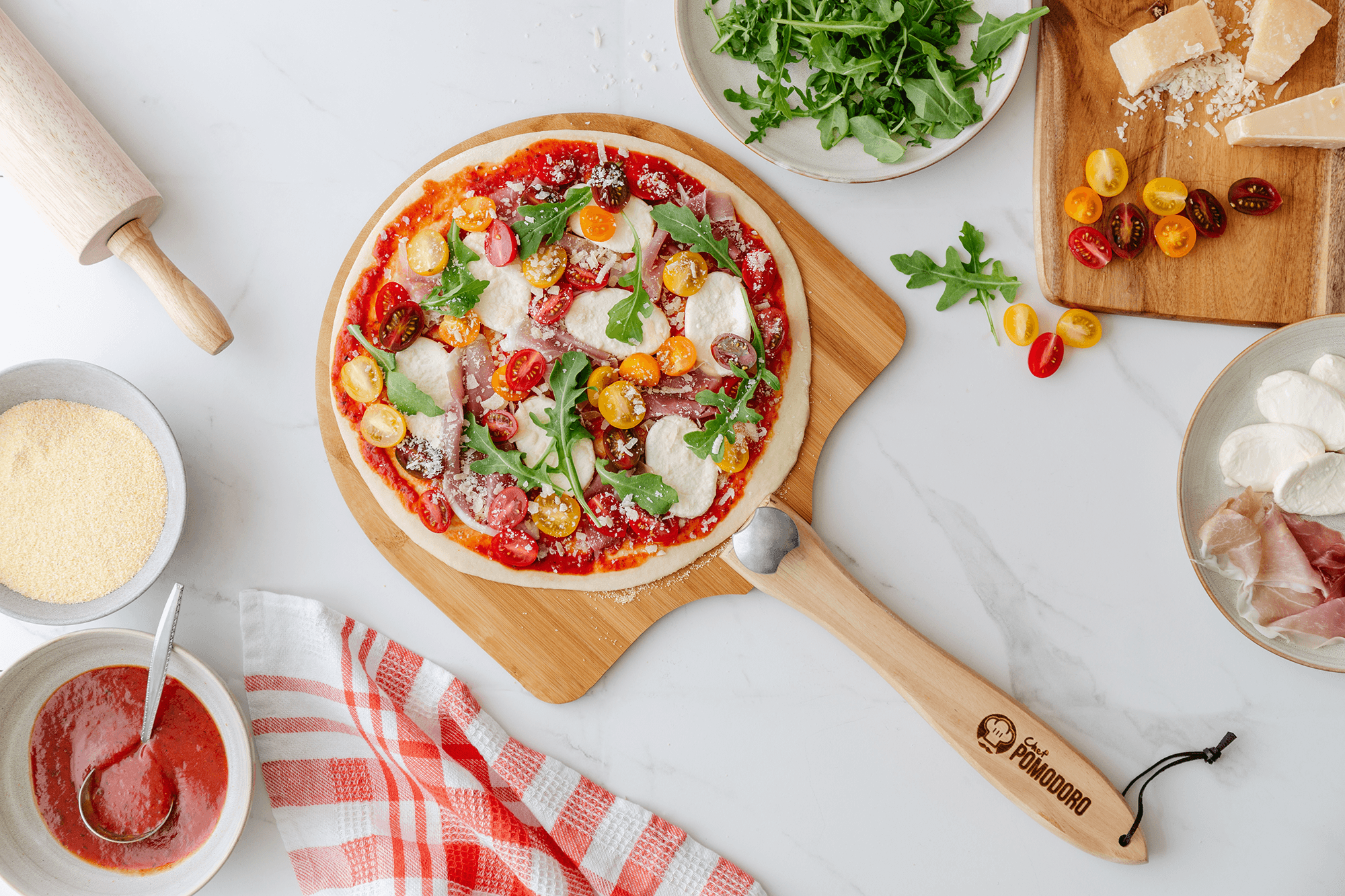 8-Inch Cast Aluminum Premium Pizza Pan Gripper – Chef Pomodoro