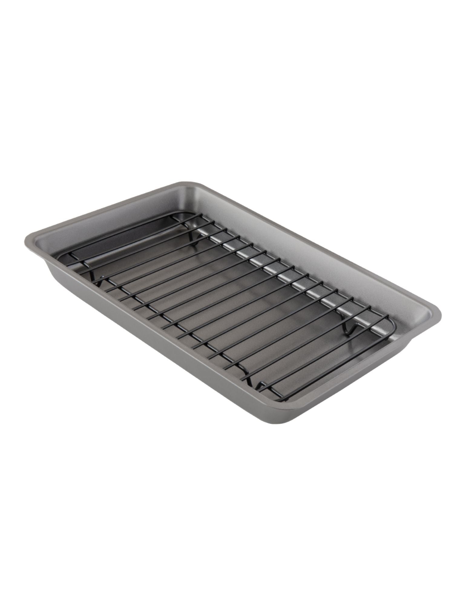 Nonstick Carbon Steel Small Roasting Pan Roaster with Flat Rack