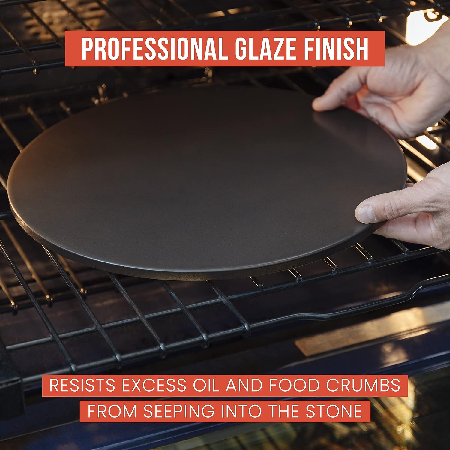 Culinary Couture 15 Round Pizza Stone for Oven and Grill - Cordierite  Pizza Stone for Bread, Calzone, Cookies - Oven and Grill Pizza Stone for