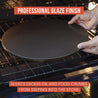 15" Round Pizza Stone, Glazed Natural Stone for Baking Ovens and Grills