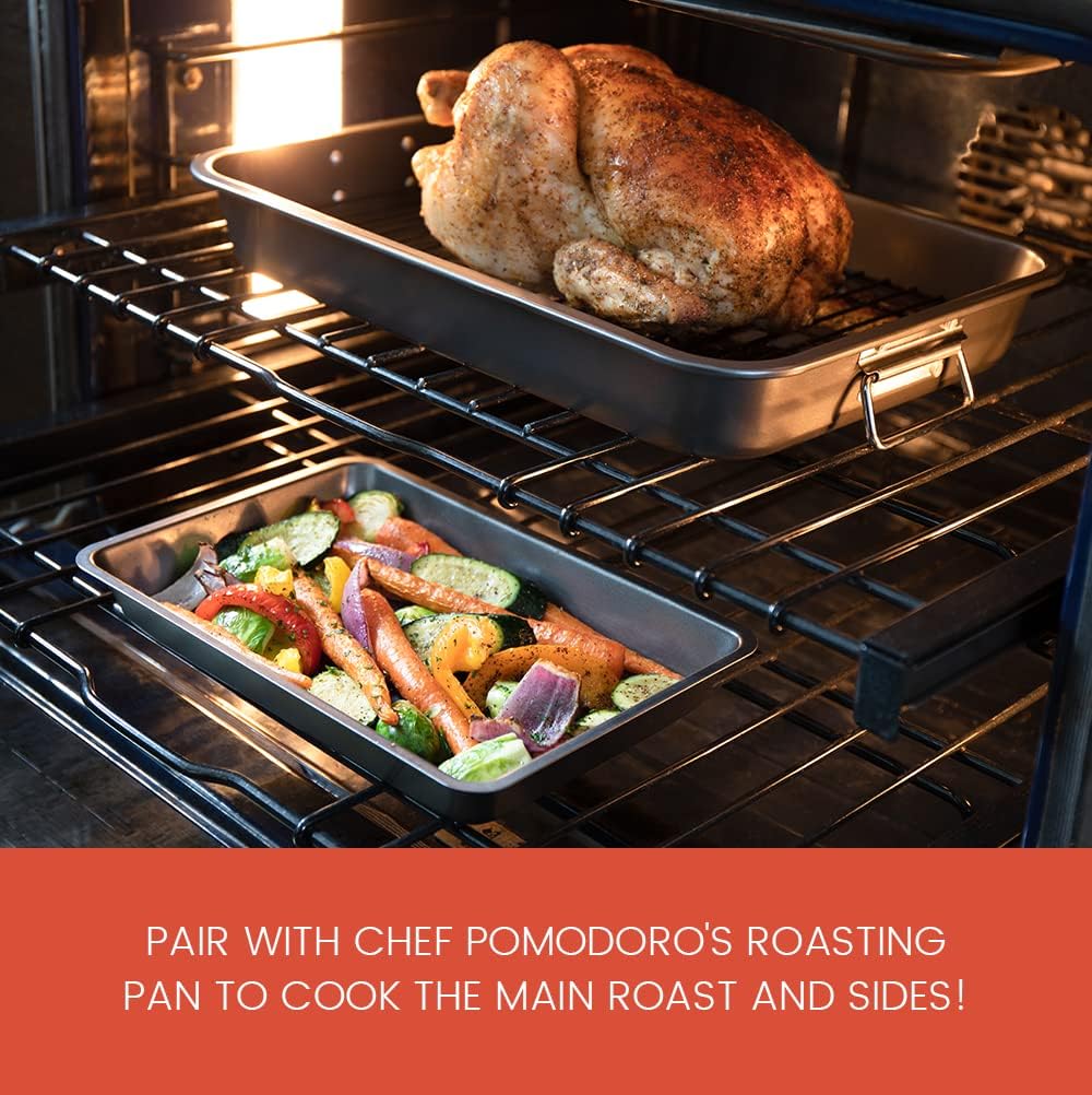  Deluxe Non Stick Roaster Pan/Turkey Roasting Pan with