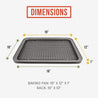 Large Non-Stick Baking Sheet and Cooling Rack Set (18.5 x 12.2")