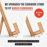 Acacia Classic Cookbook Recipe Stand, 100% Natural Wood