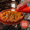 Round Copper Crisper Tray, Deluxe Air Fry, 2-Piece Set, Baking Pan (Round - 12") - Chef Pomodoro