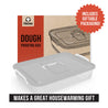 Dough Proofing Box, 14 x 11-Inch, Fit 4-6 Dough Balls (Grey)