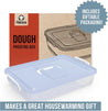 Dough Proofing Box, 14 x 11-Inch, Fit 4-6 Dough Balls (Blue)