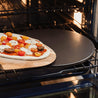 15" Round Pizza Stone, Glazed Natural Stone for Baking Ovens and Grills