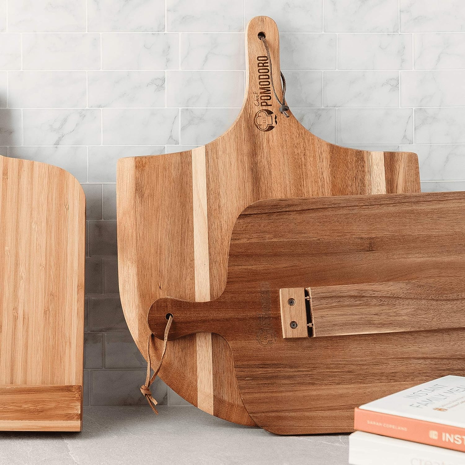 Acacia Wood Cookbook Stand + Reviews