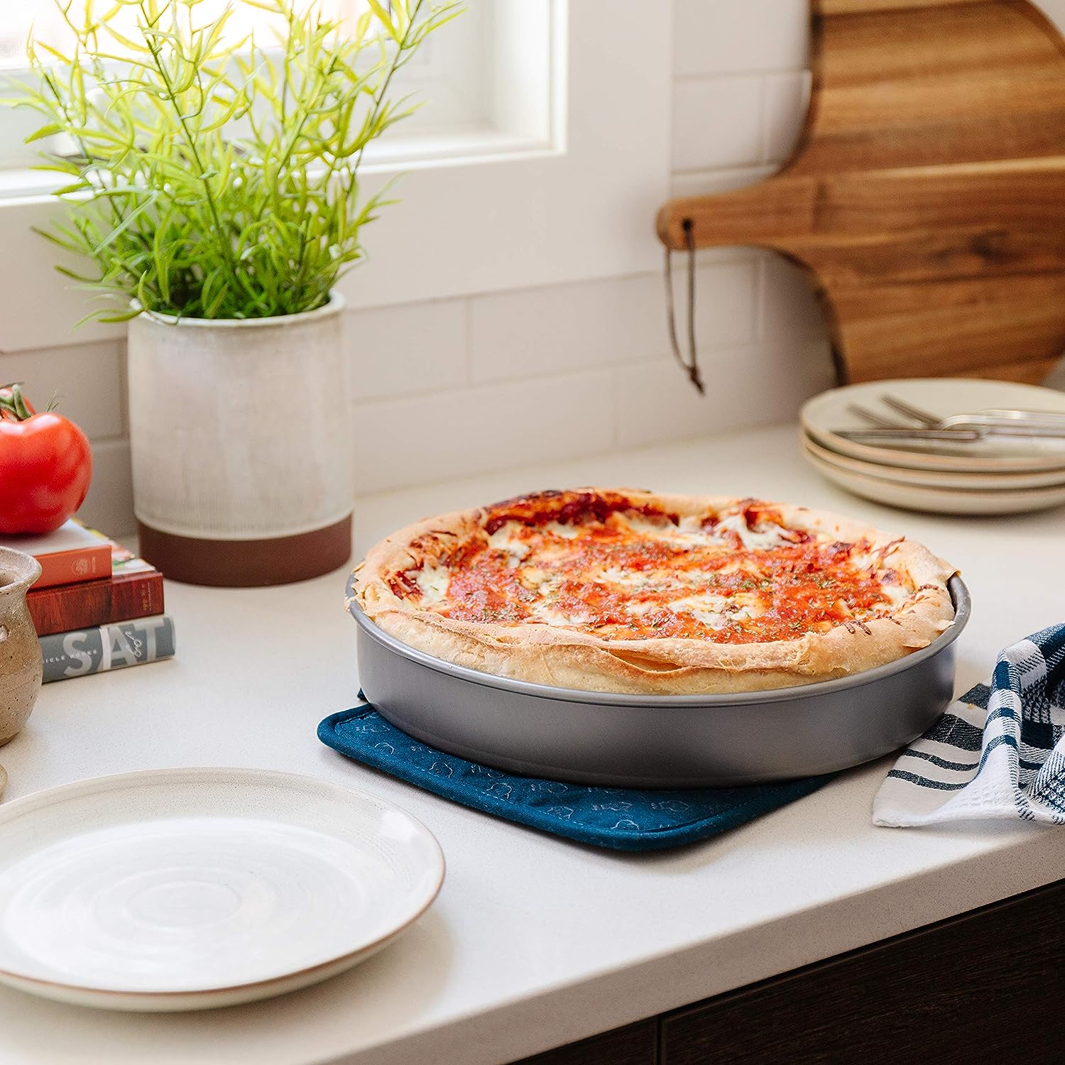 Chicago Style Pizza Pan 12-Inch – Chef Pomodoro