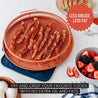 Round Copper Crisper Tray, Deluxe Air Fry, 2-Piece Set, Baking Pan (Round - 12") - Chef Pomodoro