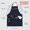 Features of an adjustable kitchen apron