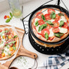 13-inch Pizza Baking Set with 3 Pizza Pans and Pizza Rack