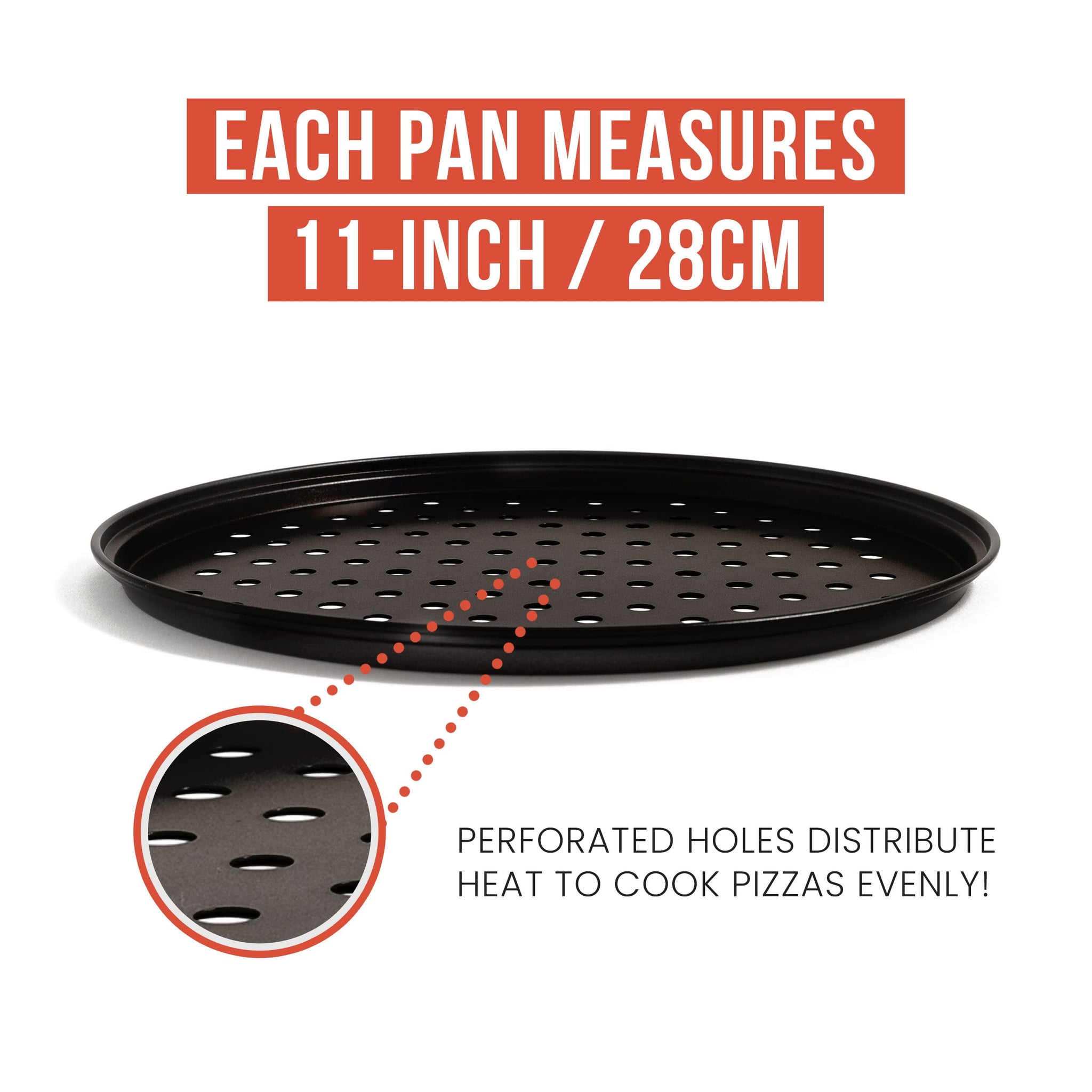 Pizza Baking Pan Non stick Pizza Pan With Removable Handle - Temu