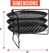 Non-stick Perforated Pizza Trays for Oven, Grill, Pizza Pan with Holes