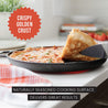 Cast Iron Pizza Pan, 12" Inch Pre-Seasoned Skillet, with Handles, Baking Pan
