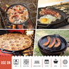 Cast Iron Pizza Pan, 12" Inch Pre-Seasoned Skillet, with Handles, Baking Pan